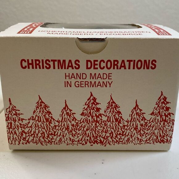 VINTAGE Steinbach Christmas Band French Horn Player Wooden Ornament - Picture 5 of 7